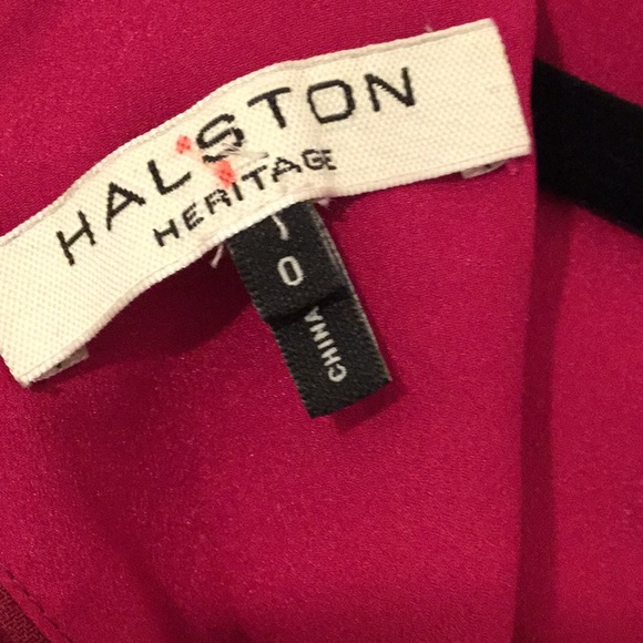 Halston Heritage Womens Cape Sleeve Satin Dress - Picture 8 of 8